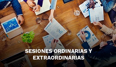 Ir a sesiones ordinarias y extraordinarias