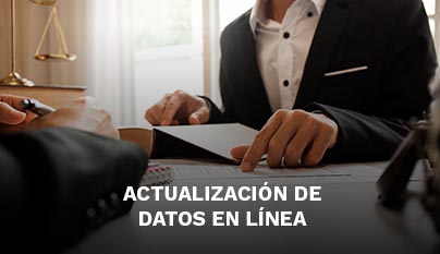 Ir a actualización de datos en línea